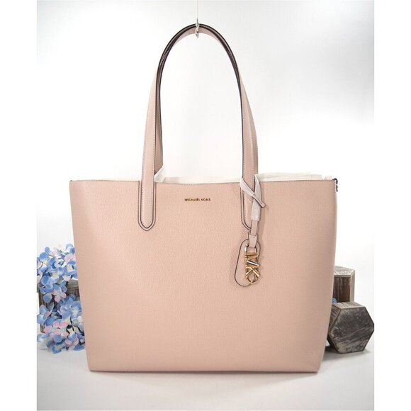 Michael Kors Handbags - Michael Kors Soft Pink Leather Eliza XL Extra Large Tote Bag NWT